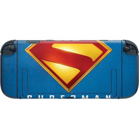 Superman 2025 Classic Superman Shield Emblem Nintendo Switch 2 (2025) with Joy-Con Skin
